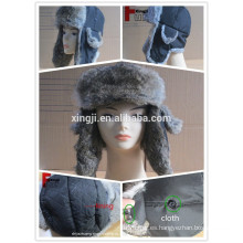 Gorras de piel de conejo de calidad superior sombreros de invierno con orejeras